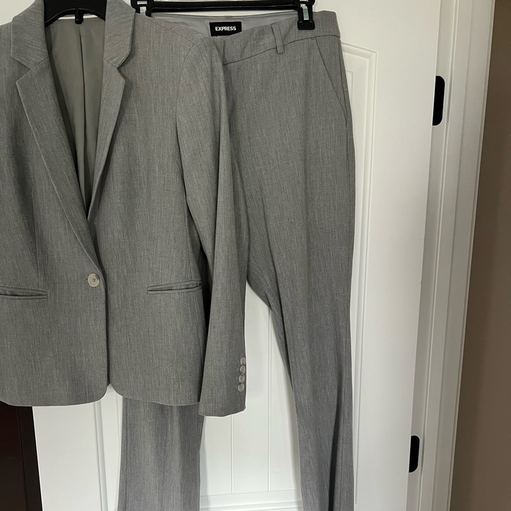 Express Women's Gray Blazer and Suit Pants